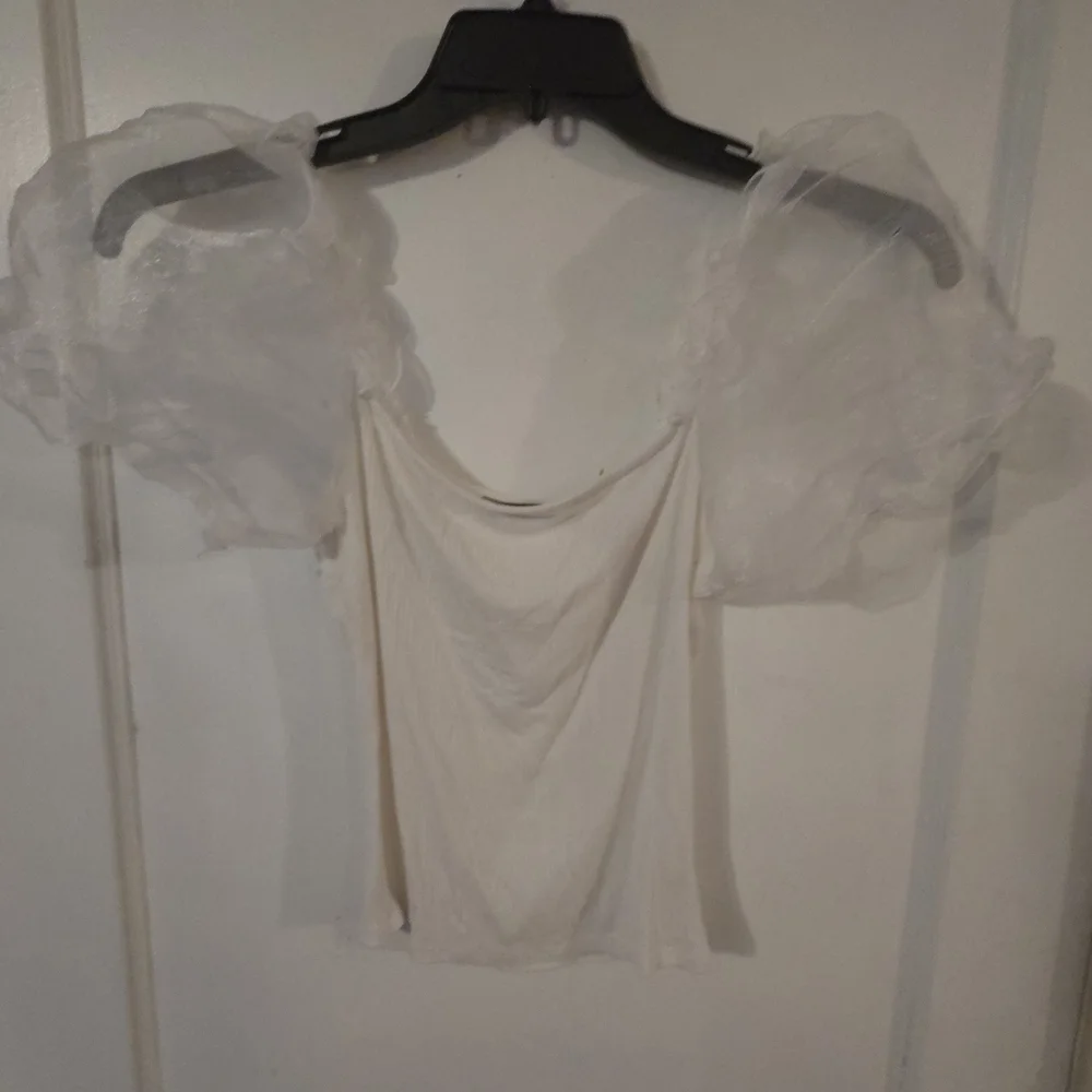 Forever 21 Cream Ribbed Top - Picture 1 of 3